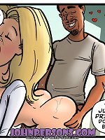 Very close up John Persons free comic ass to mouth session with nice blonde hottie working on BBC very hard