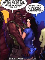 Bitch you fine as fuck on these interracial cartoon pics! What is your hand doing on my boob?