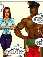 Black cops fuck nice white sluts till jizzing in mad interracial xxx comics