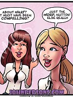 Lovely John Person cartoon lesbian sluts enjoy wild girl on girl sex with tons of hot pussy cum