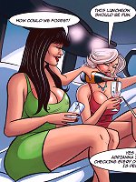 Cartoon interracial. Yes madam, arrangements for your lunch affair are being finalized now