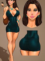 John Persons Pit comics. Huge breasted cartoon ladies always all set for a good black cock