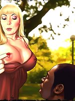 interracial cartoon sex with amazing caucasian blondin bitches which likes big black color cocks plenty of