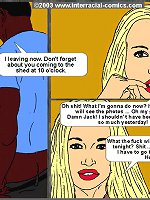 Hot interracial cartoon sex