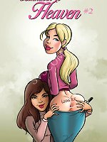 Lovely booty whore face fucked hard in John Persons comics porn interracial gang bang orgy