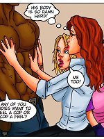 Crazy black cartoon porn orgy for naughty MILFs serving big black cock