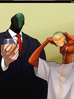 Fresh black color man drinks the breast milk of sexual caucasian whore using ice-cubes interracial comic porn